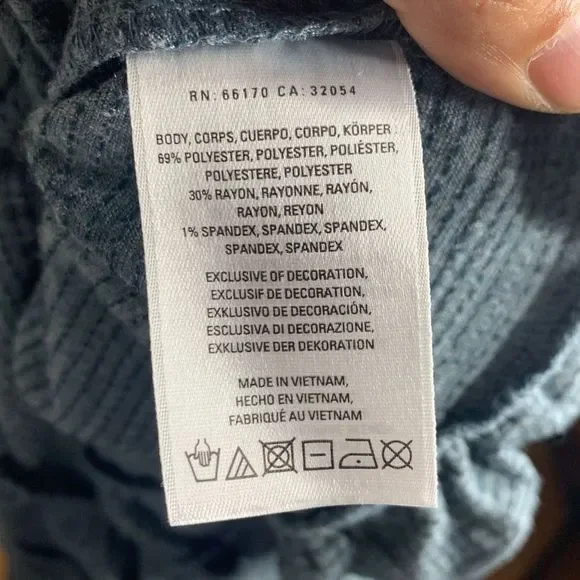 Anthropologie Deletta Teal Thea Tiered Ruffle Top Size Large - Picture 5 of 10